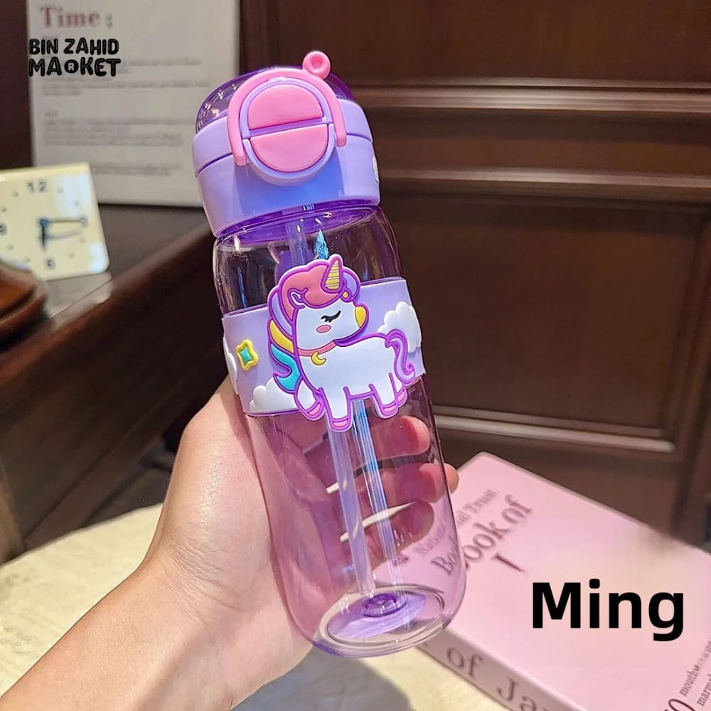 CARTOON CAPYBARA WATER CUP – HIGH AESTHETIC PLASTIC TUMBLER WITH HANDLE DUAL STRAW & LEAKPROOF LID