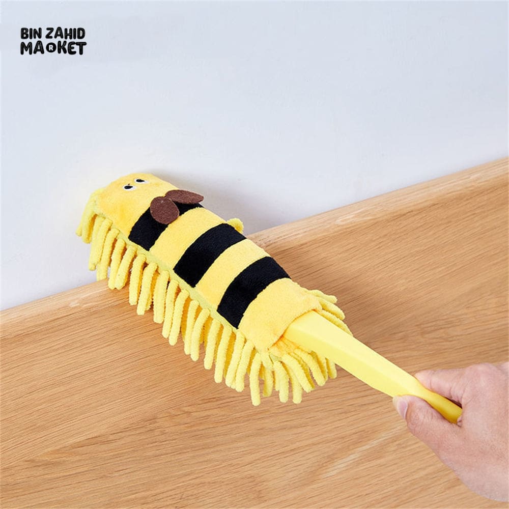 CARTOON MICROFIBER DUST CLEANING BRUSH – MINI HANDHELD ANTI-DUST CLEANER FOR HOME & CAR