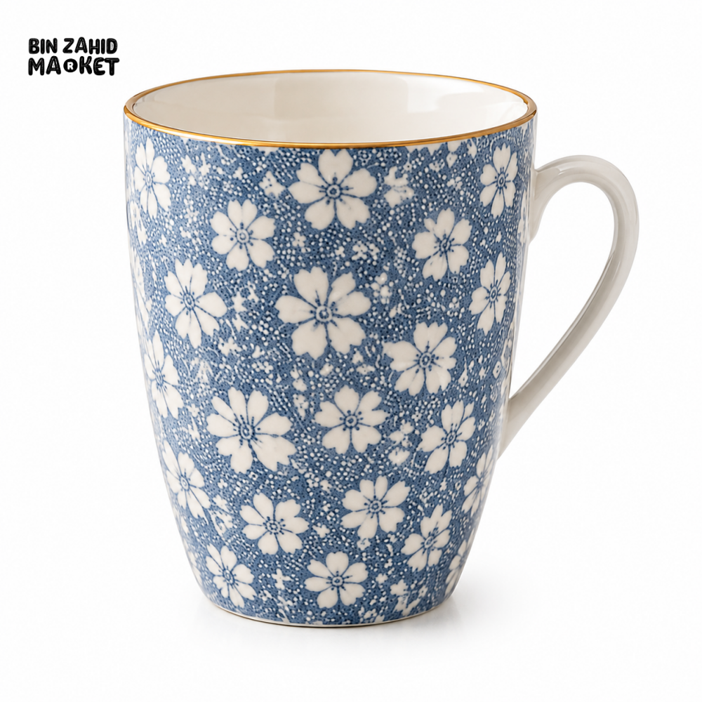CERAMIC COFFEE MUG SET - 1 PCS - DARK BLUE