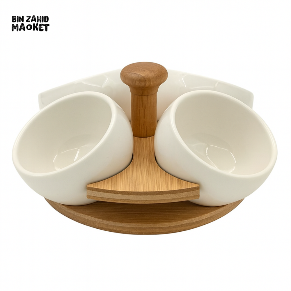 Ceramic Luxury Condiment Bowl Set - 4 Pieces