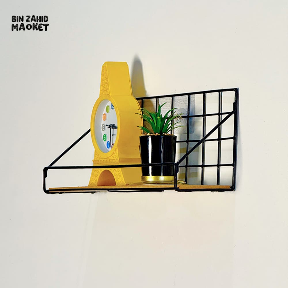 CHECKS AND BOXES WALL SHELF