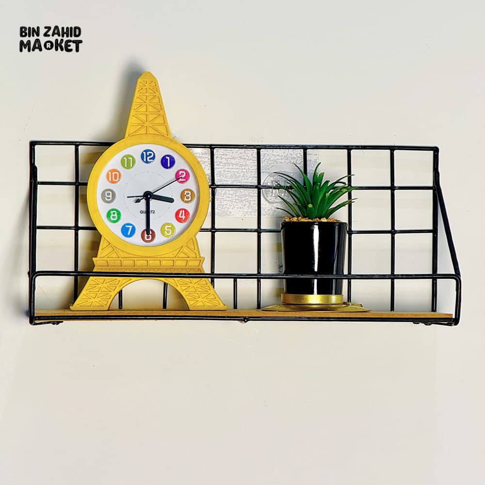 CHECKS AND BOXES WALL SHELF