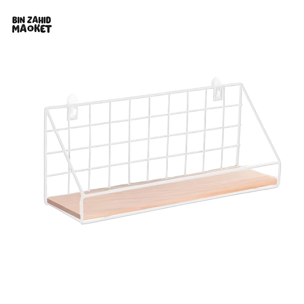 CHECKS AND BOXES WALL SHELF