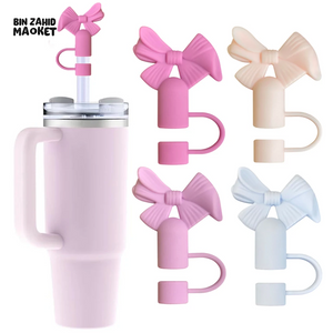 STRAW COVER FOR STANLEY - ELEGANT BOW TIE STRAW COVER CAP