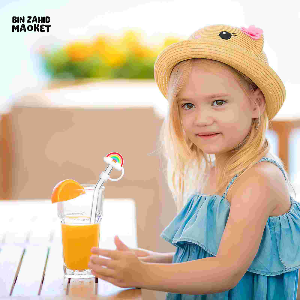 CHEEKSY STRAW CAPS - RAINBOW