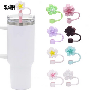 STRAW COVER FOR STANLEY - FLOWER RESUABLE STRAW TOPPER