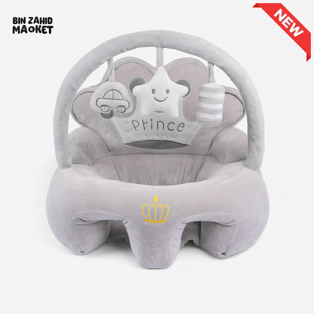 CHILDPLUSH ROYAL TOY BAR RATTLE STUFF SEAT GRAY