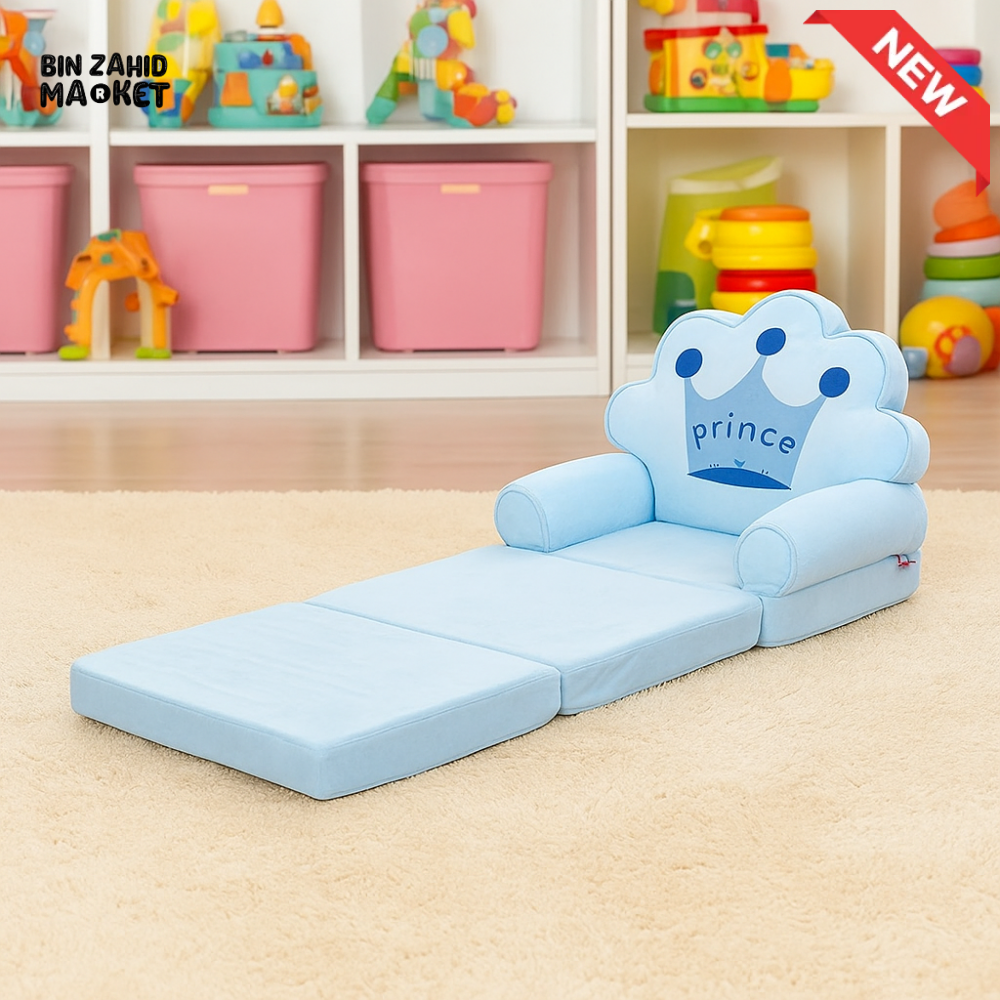 CHILDPLUSH SPONGE 3 LAYERS STUFF SOFA BLUE PRINCE