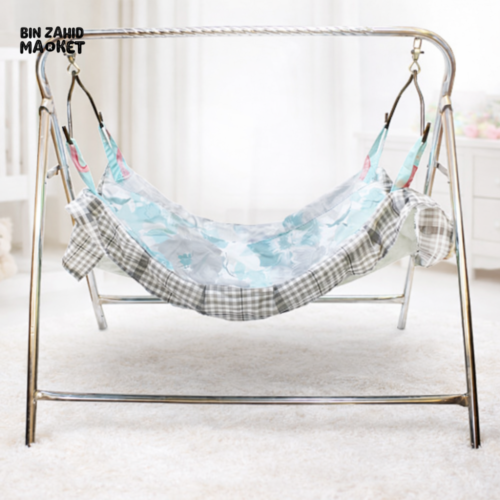 CHILDPUSH HAMMOCK BABY IRON SWING WITH MOSQUITO NET