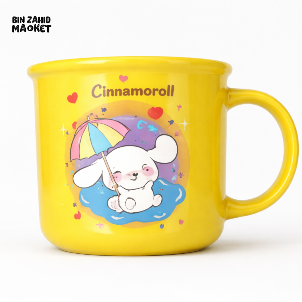 CINNAMOROLL CARTOON CERAMIC MUG – CUTE YELLOW COFFEE & TEA