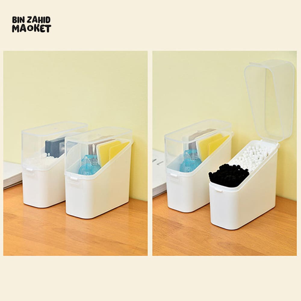 CLEAR PLASTIC FOOD STORAGE CONTAINER – FRIDGE ORGANIZER FOR CHEESE SPICES & COSMETIC SAMPLES