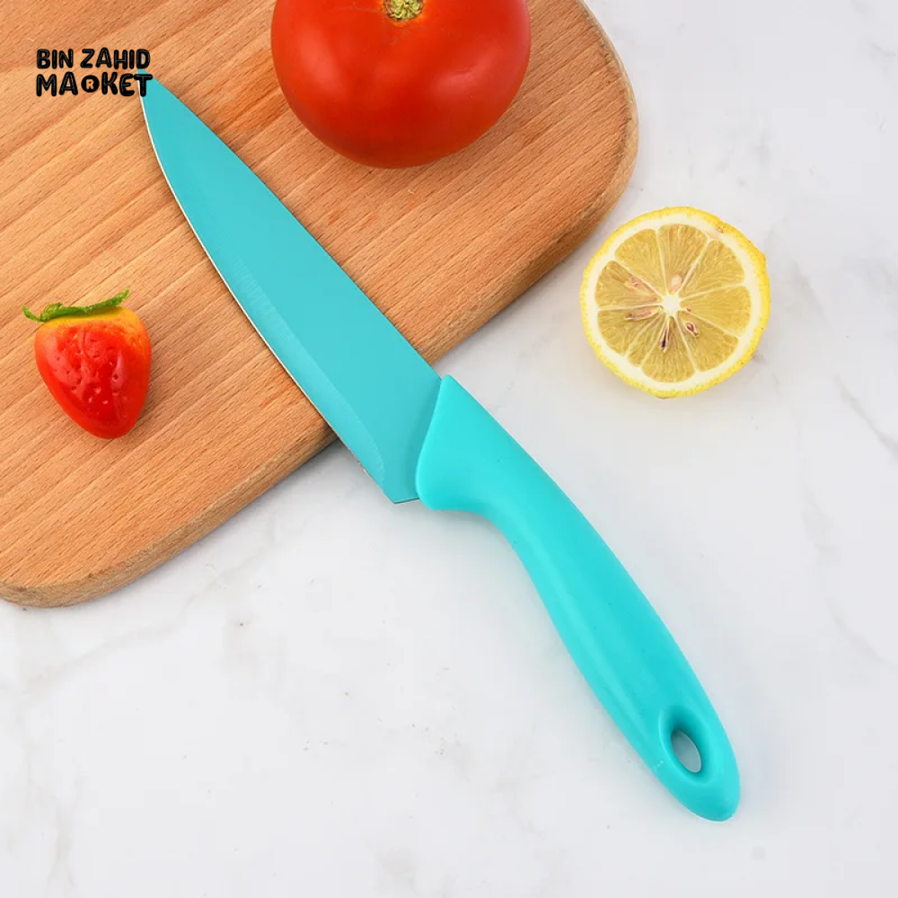 COLOR FRUIT KNIFE 4-SET – HOUSEHOLD FRUIT & VEGETABLE CUTTING KNIVES WITH REPLACEABLE BLADES & PEELER