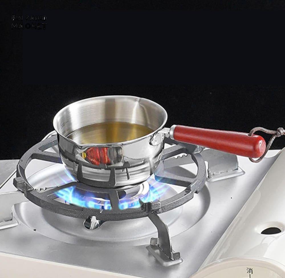 COMPACT STAINLESS STEEL SOUP WARMER – 300ML WITH LONG HANDLE
