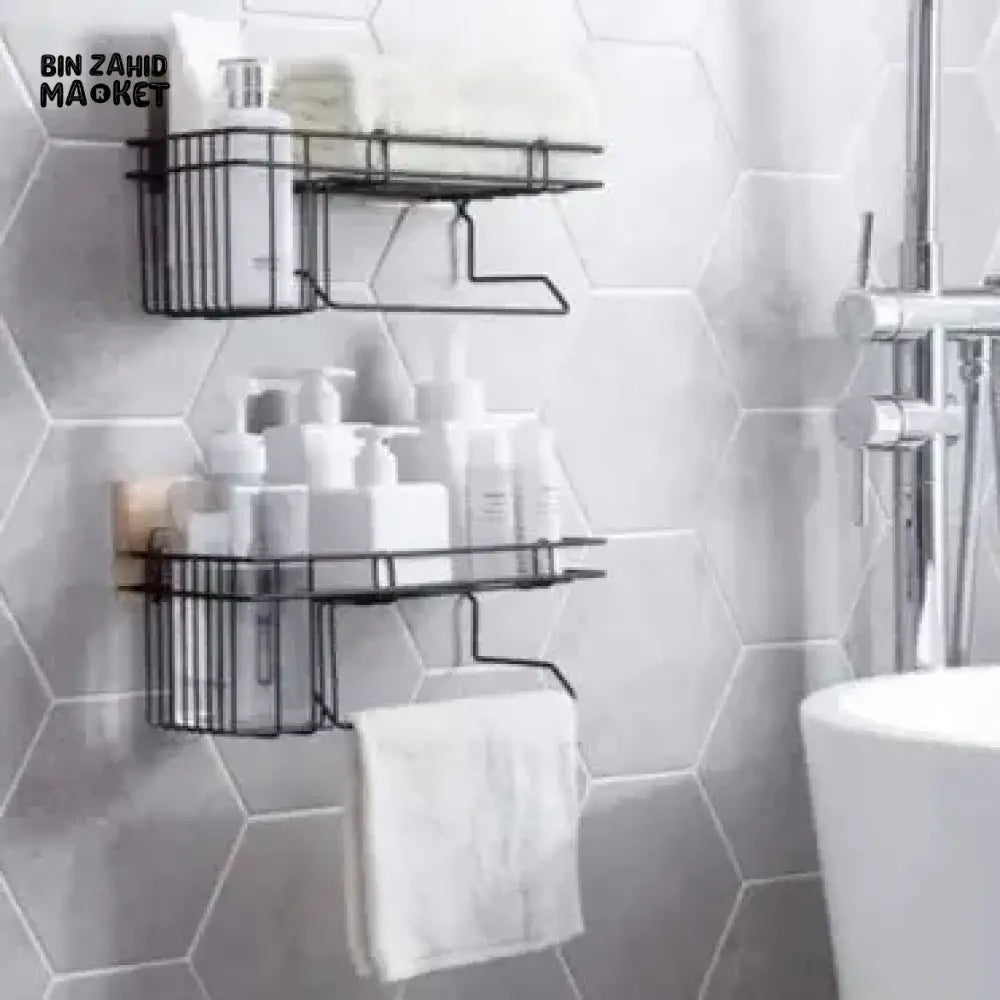 CONVENIENT BATHROOM WALL CADDY