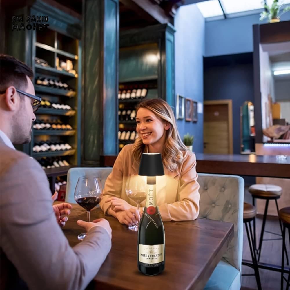 CORDLESS RECHARGEABLE USB TABLE LAMP – TOUCH SWITCH BEDSIDE LIGHT FOR HOTEL & CAFE