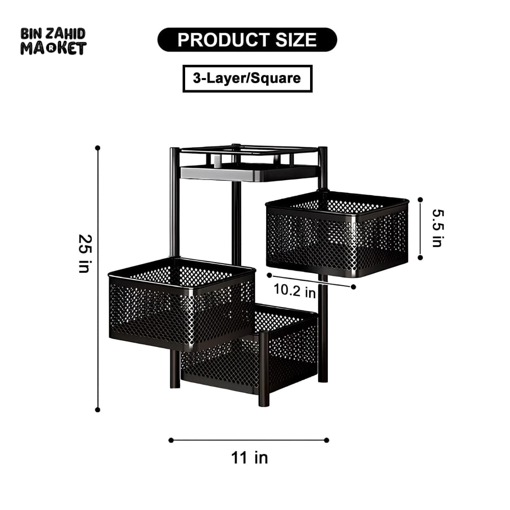 COUNTER-TOP VEGETABLE METAL TROLLEY BY MATRIX