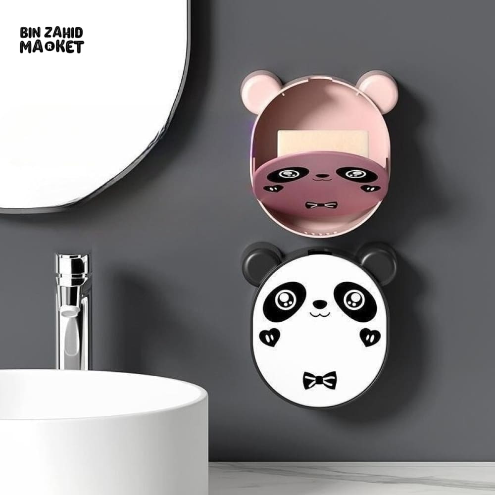 COVERED SOAP DISH – PUNCH-FREE WALL MOUNT FOR BATHROOM