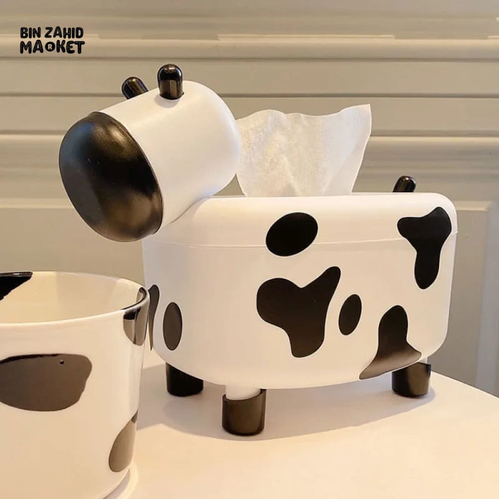 COW TISSUE HOLDER + TOOTHPICK HOLDER