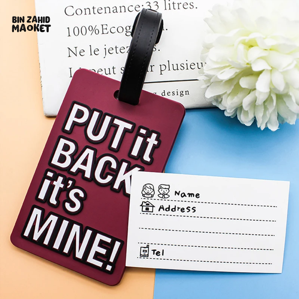 CREATIVE LETTER LUGGAGE TAG SILICONE PORTABLE LABEL