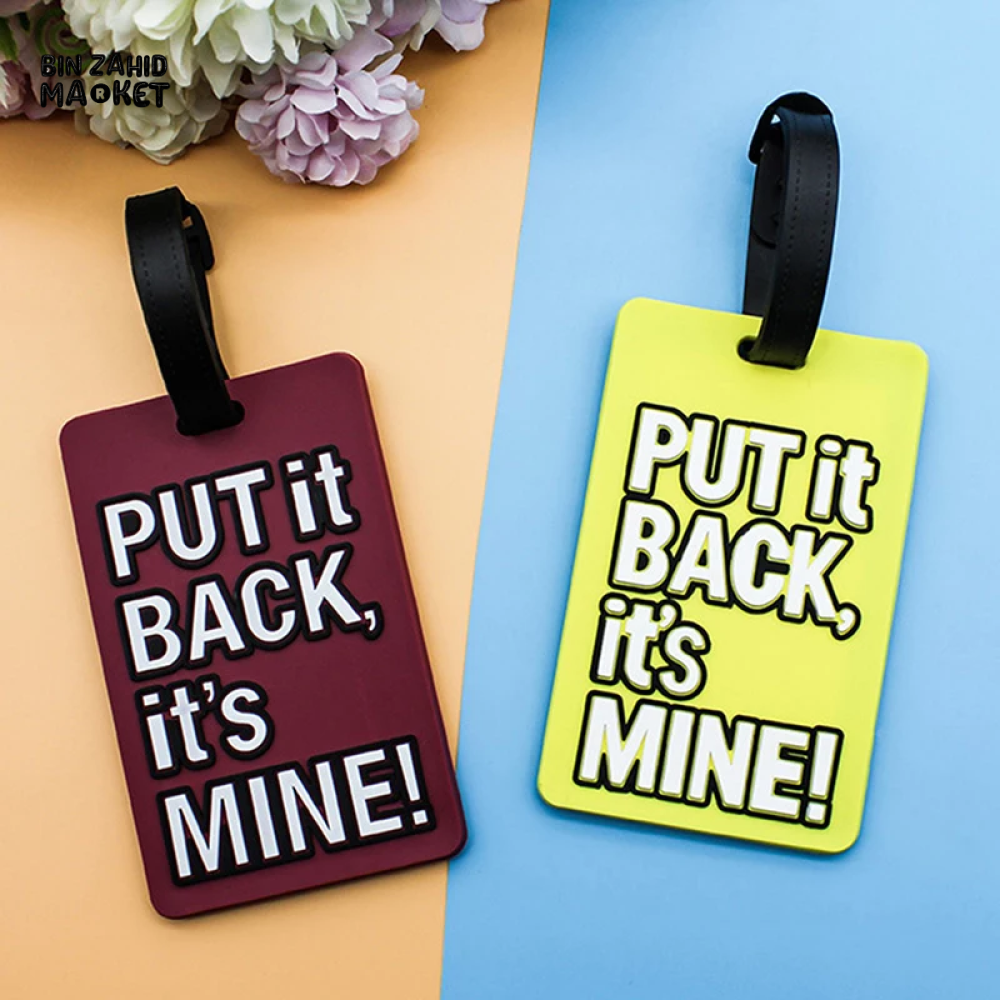 CREATIVE LETTER LUGGAGE TAG SILICONE PORTABLE LABEL