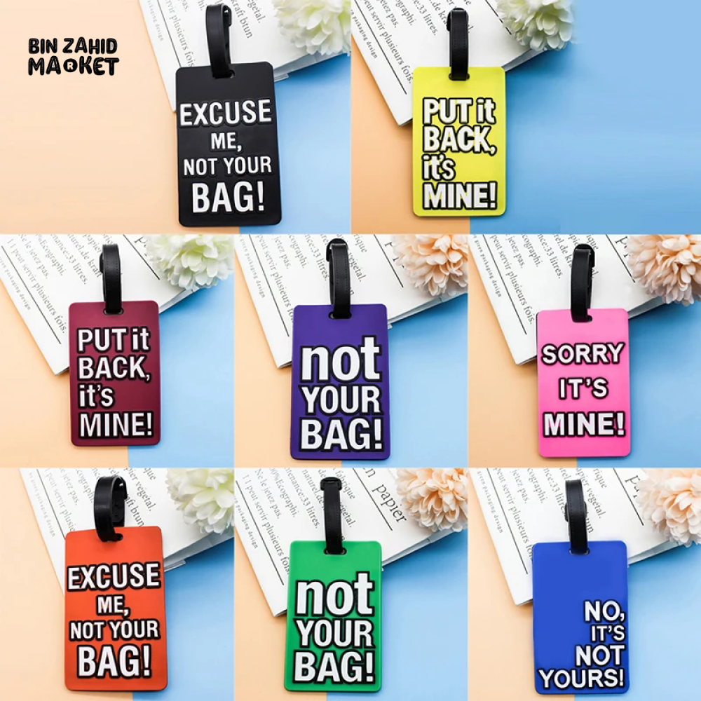 CREATIVE LETTER LUGGAGE TAG SILICONE PORTABLE LABEL