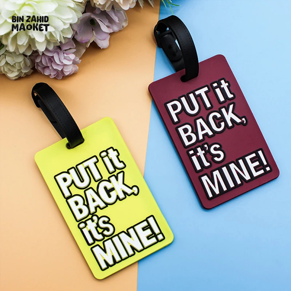 CREATIVE LETTER LUGGAGE TAG SILICONE PORTABLE LABEL
