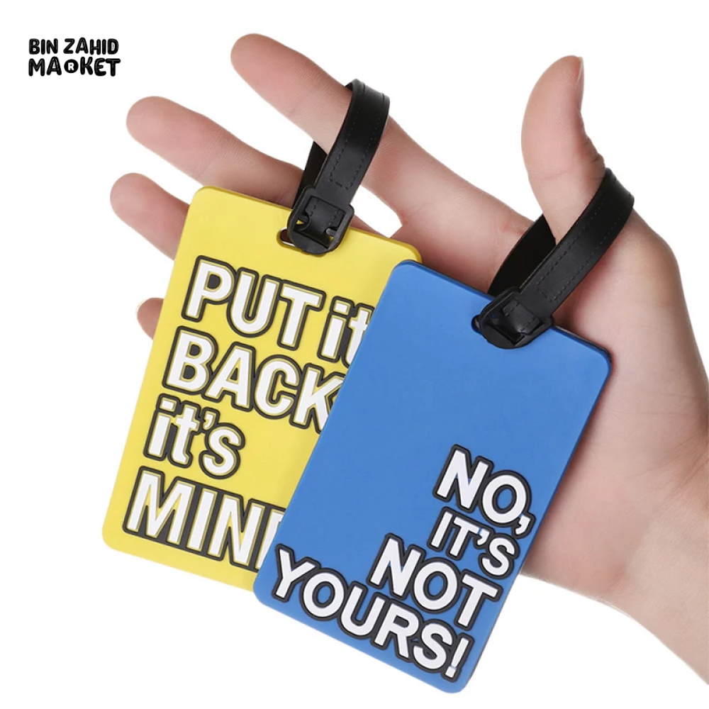 CREATIVE LETTER LUGGAGE TAG SILICONE PORTABLE LABEL