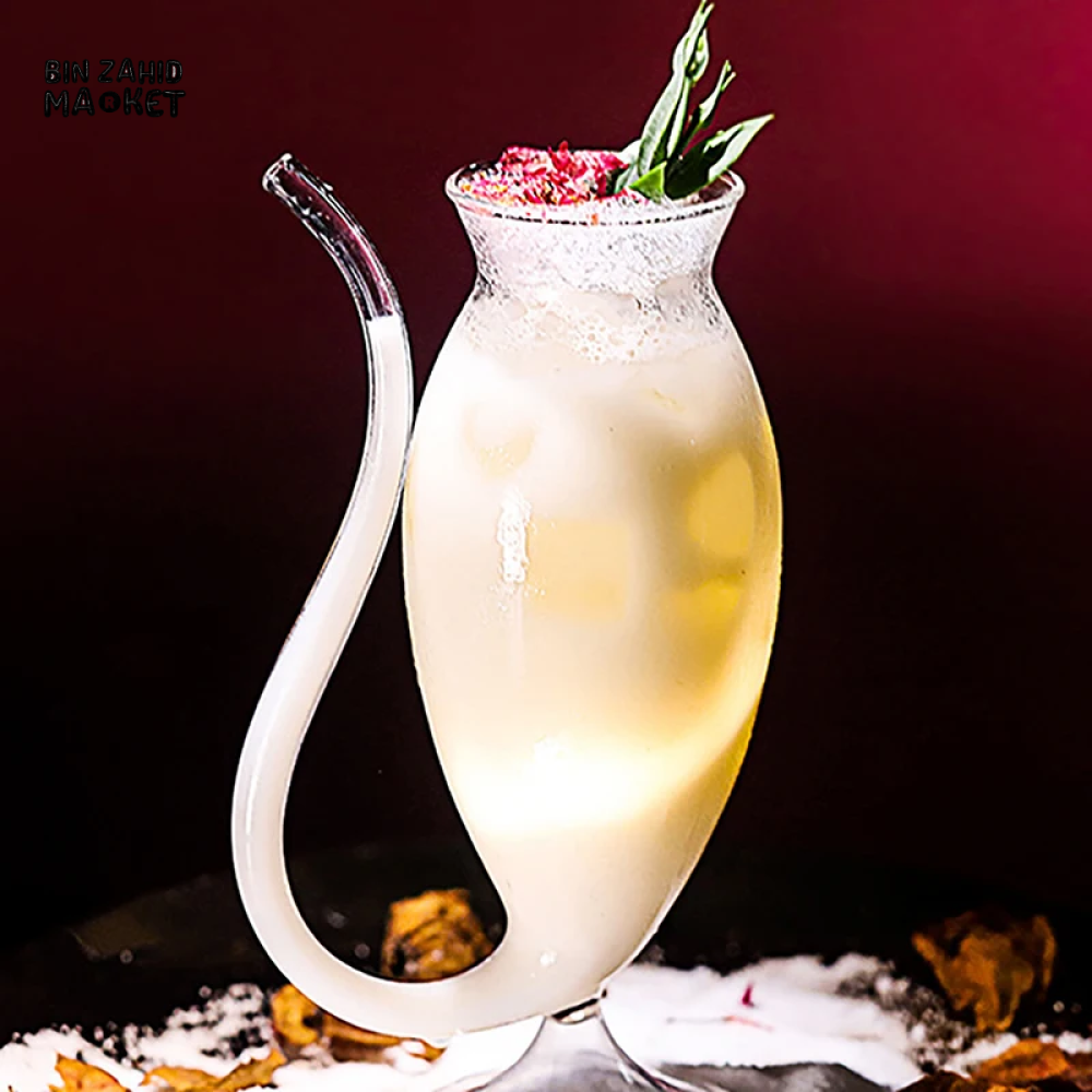 CREATIVE STRAW CUP HEAT-RESISTANT DRINKWARE FOR MILK JUICE & COLD BEVERAGES