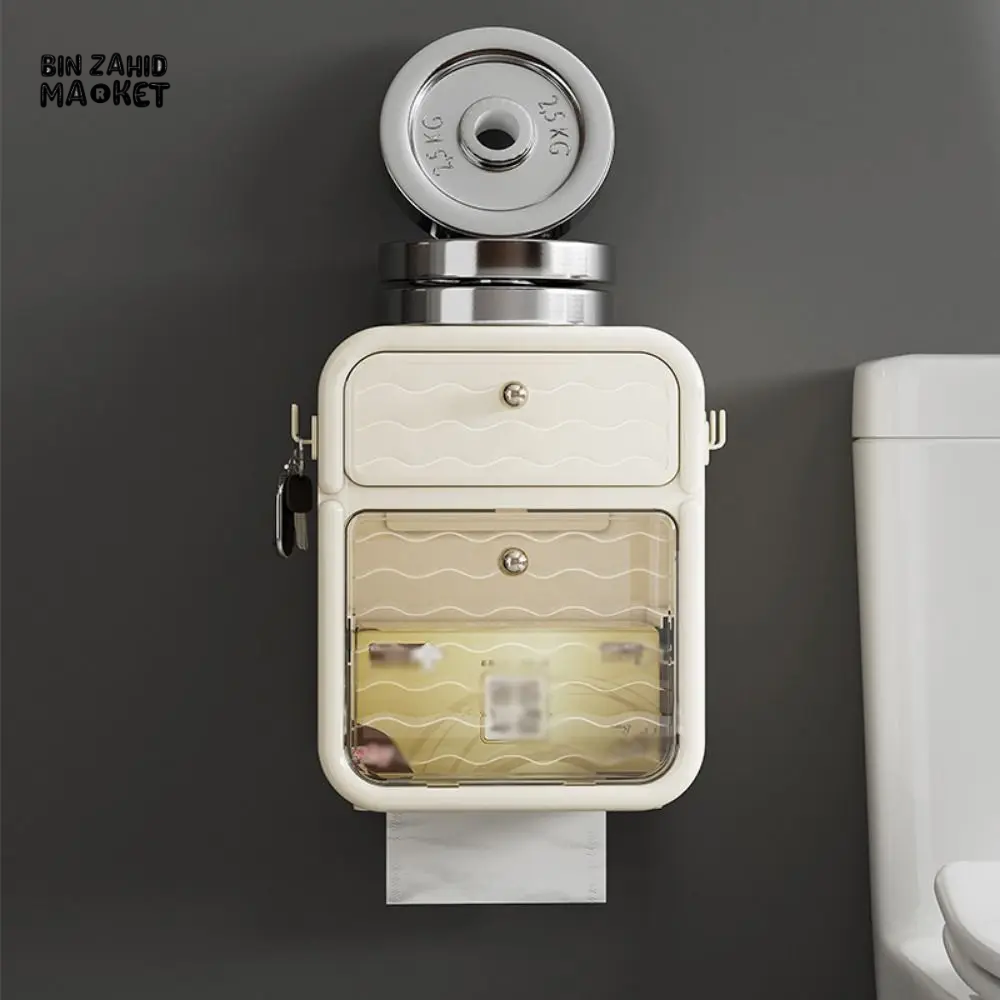 CREATIVE WALL-MOUNTED PAPER TOWEL HOLDER STURDY PLASTIC NAPKIN DISPENSER FOR KITCHEN & BATHROOM