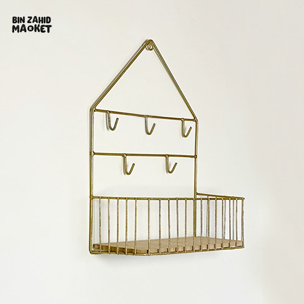 CREATIVE WALL-MOUNTED SHELF - HOOKS
