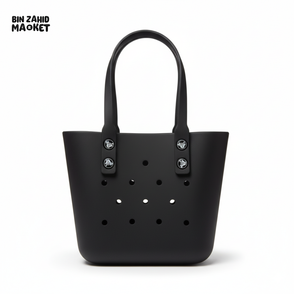 CROCS VITANGE TOTE HAND BAG EXCLUSIVE - BLACK