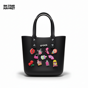 CROCS VITANGE TOTE HAND BAG EXCLUSIVE - BLACK