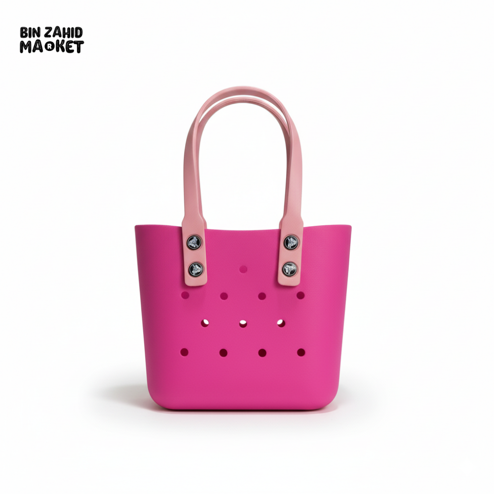 CROCS VITANGE TOTE HAND BAG EXCLUSIVE - DARK PINK