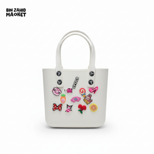 CROCS VITANGE TOTE HAND BAG EXCLUSIVE - WHITE