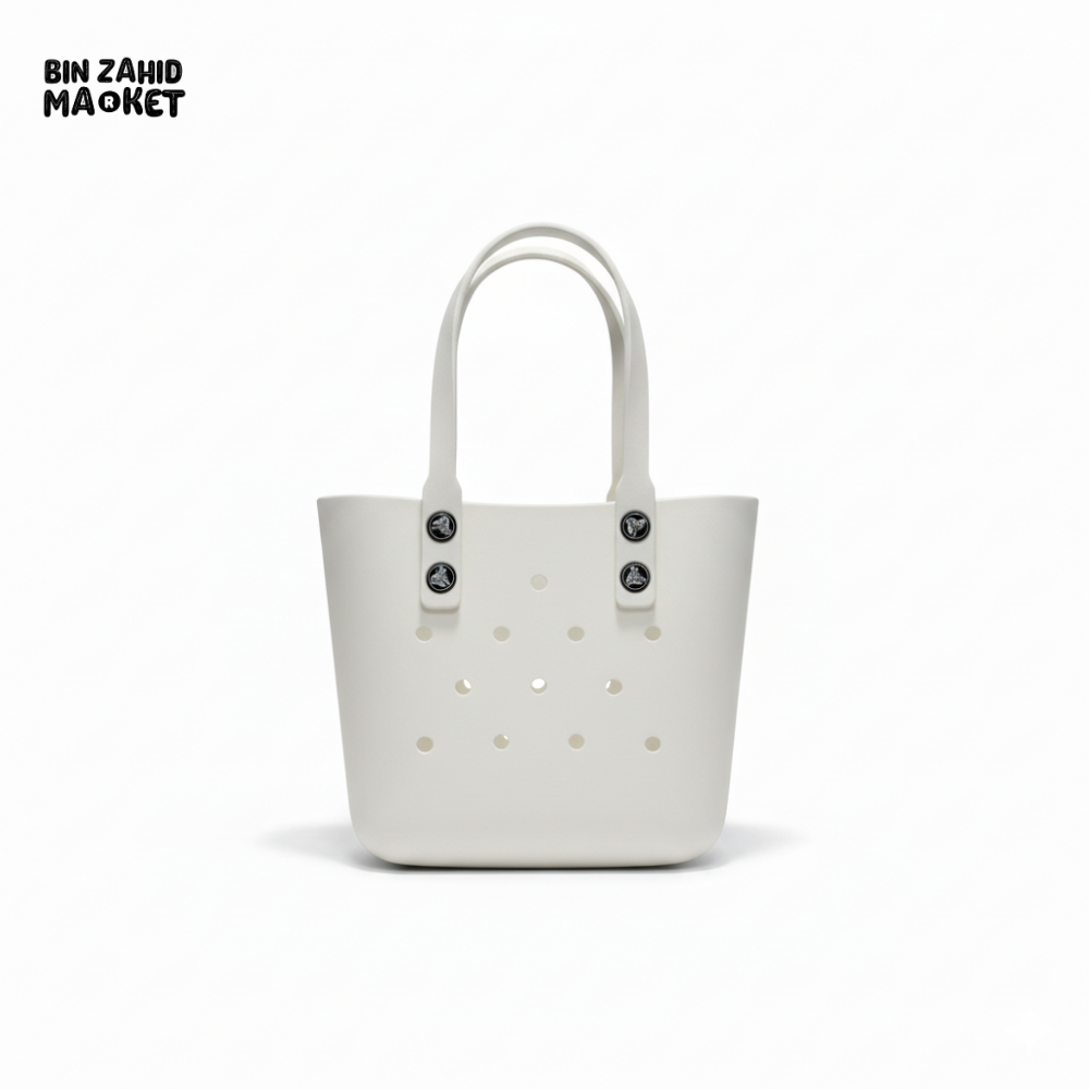CROCS VITANGE TOTE HAND BAG EXCLUSIVE - WHITE
