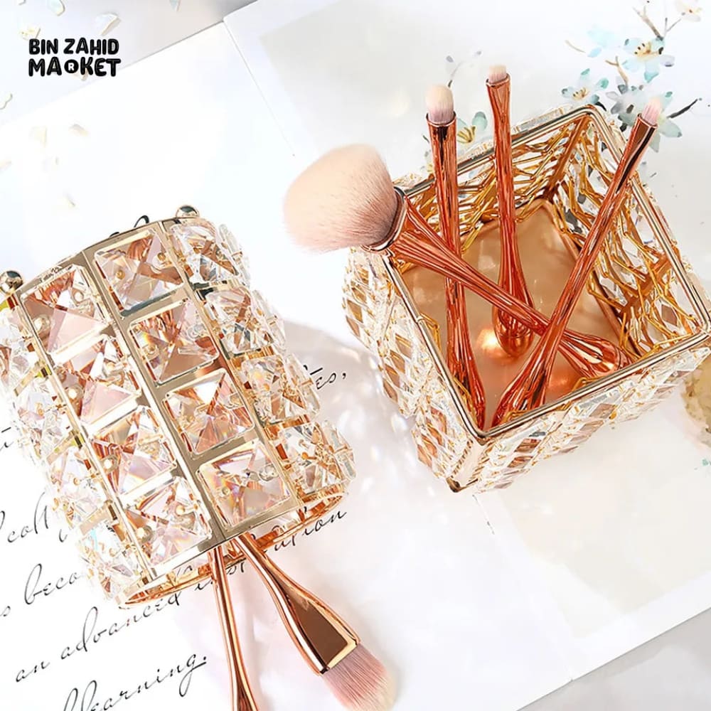 CRYSTAL MAKEUP BRUSH HOLDER