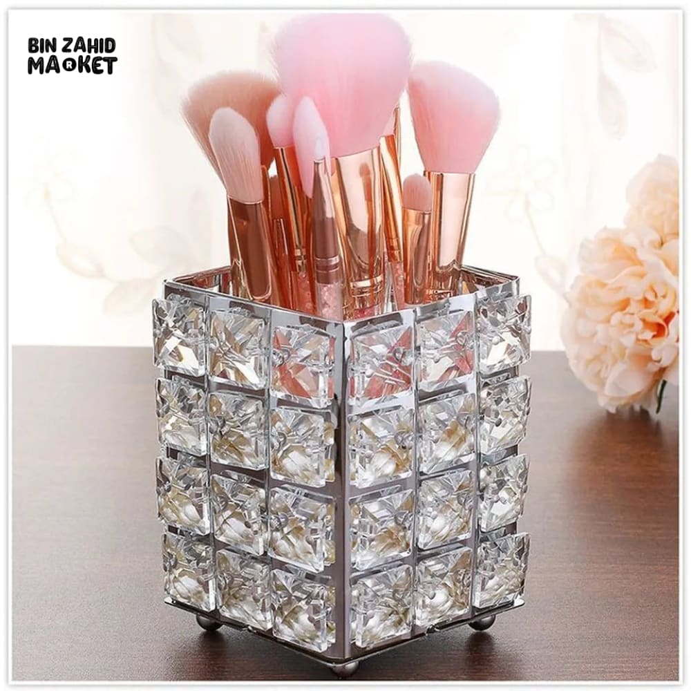 CRYSTAL MAKEUP BRUSH HOLDER