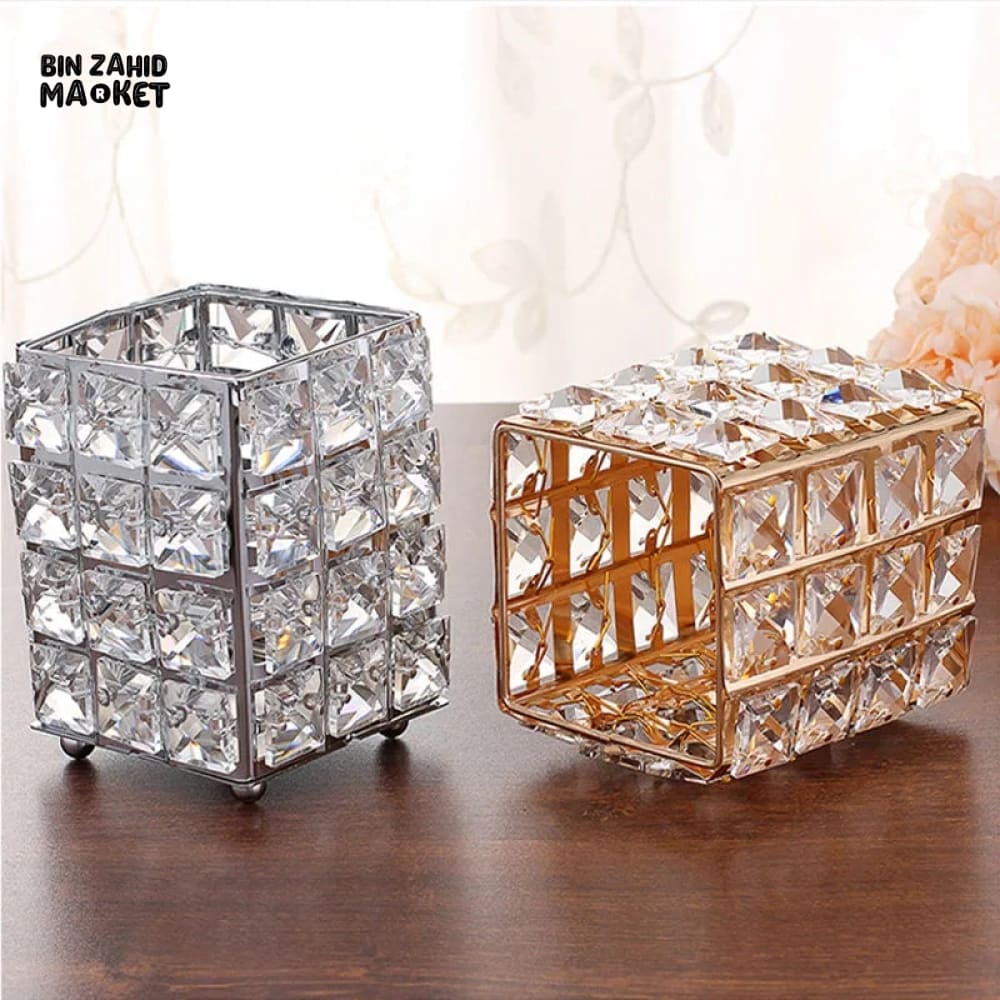 CRYSTAL MAKEUP BRUSH HOLDER