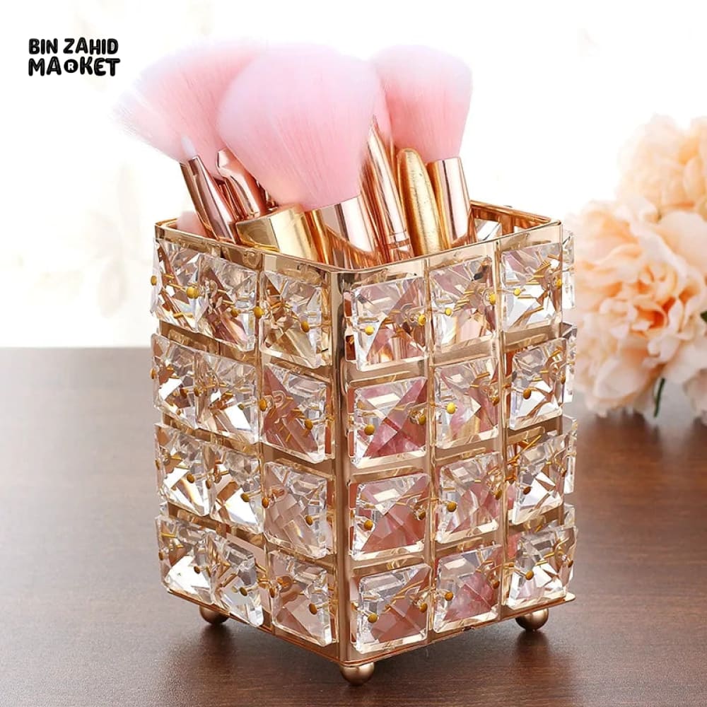CRYSTAL MAKEUP BRUSH HOLDER