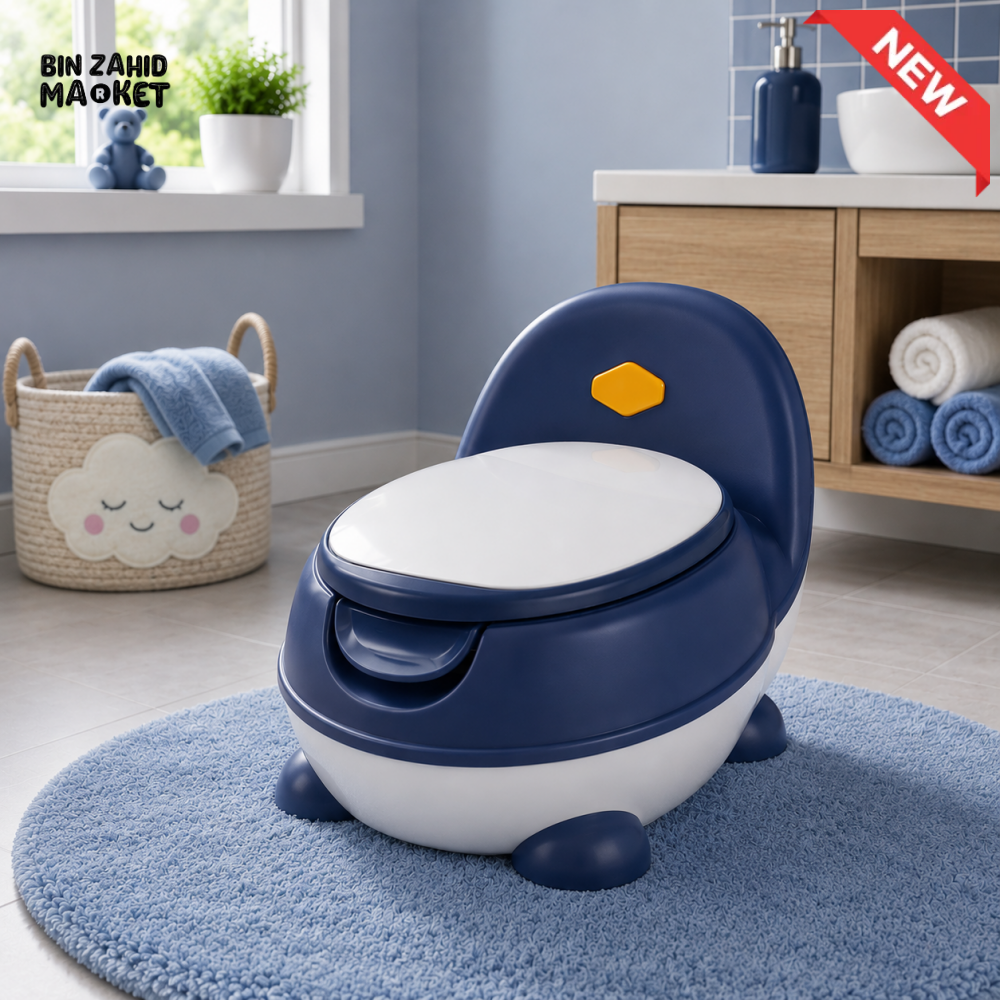 CUTE BABY POTTY TRAINING TOILET SEAT - NAVY BLUE