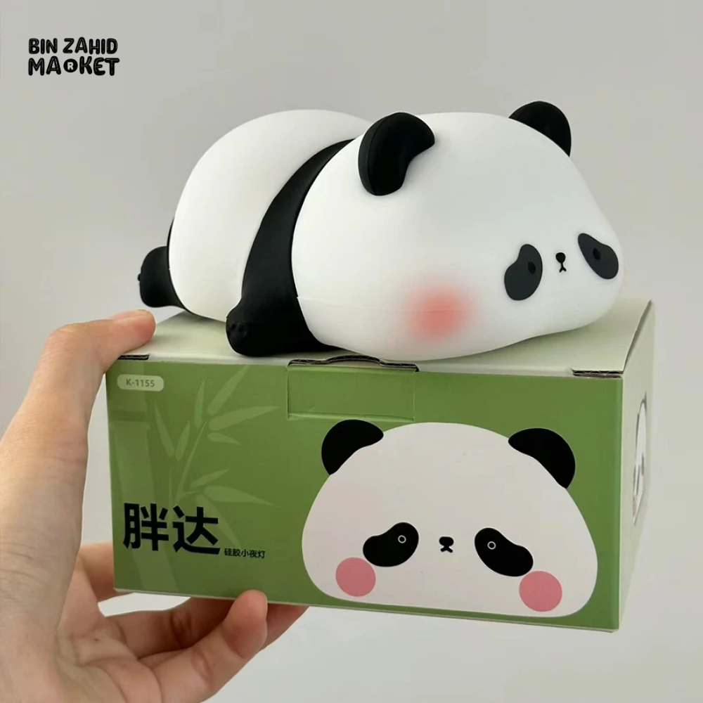 CUTE SILICONE LED NIGHT LIGHT USB RECHARGEABLE TOUCH CONTROL - PANDA