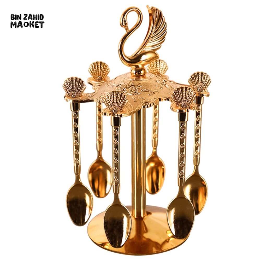 CUTE SWAN DESSERT TABLEWARE KITCHEN CUTLERY SET