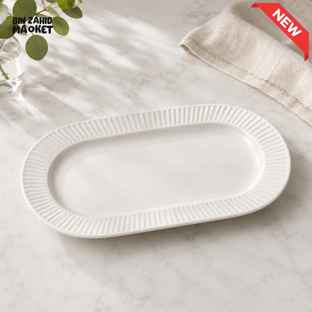 DANNY HOME 12.5’’ PORCELAIN OVAL PLATE – BW22-13