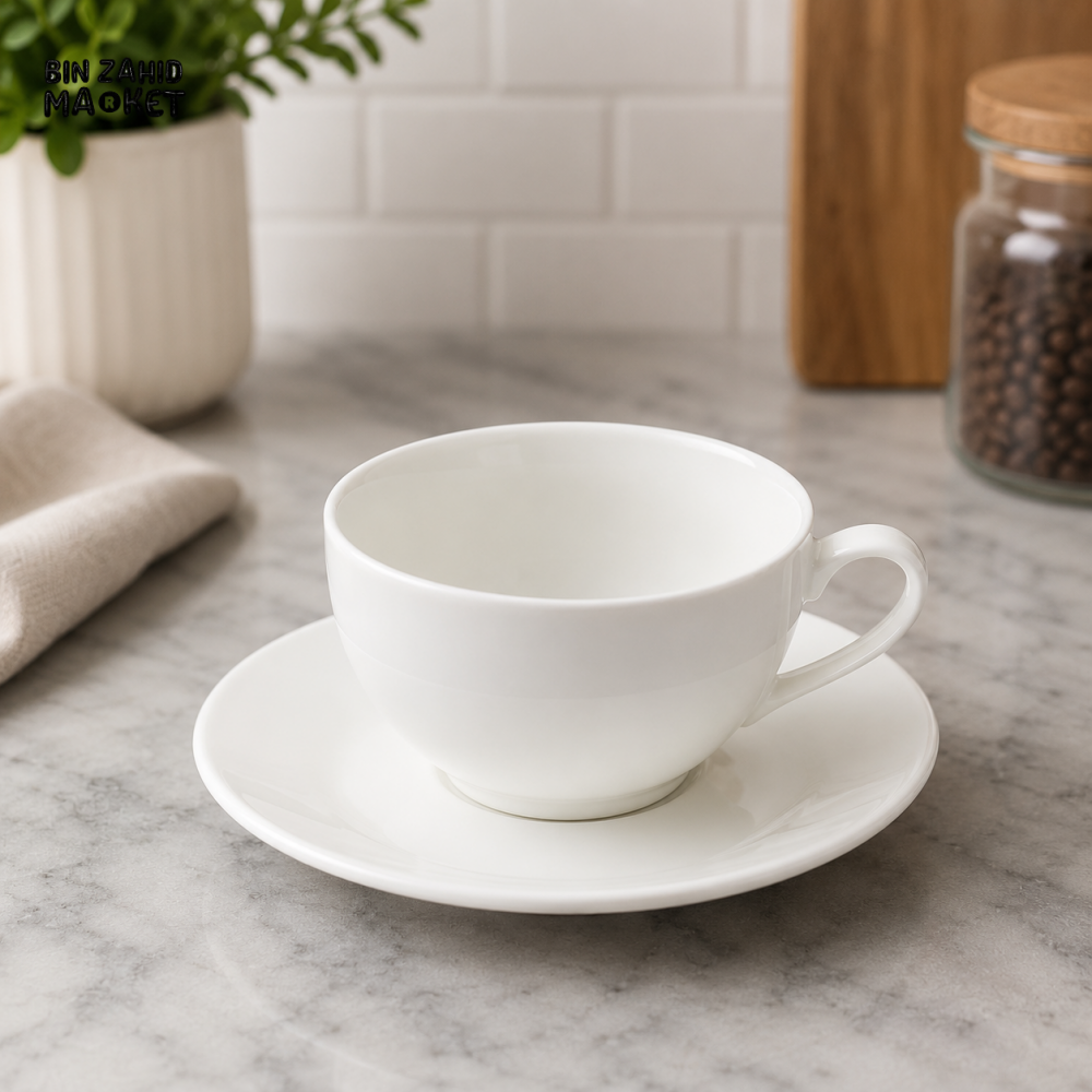 DANNY HOME 12 PIECE OPAL GLASS CUP & SAUCER SET – BW20-02