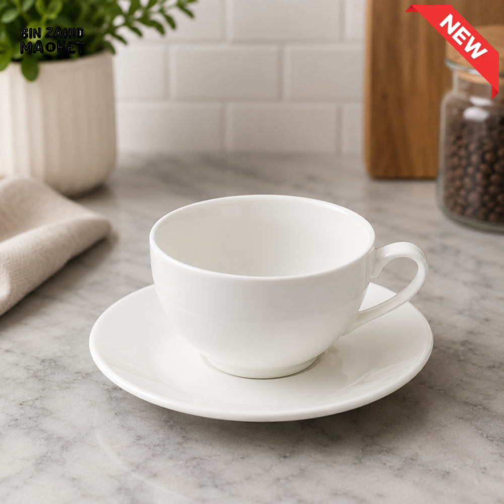 DANNY HOME 12 PIECE OPAL GLASS CUP & SAUCER SET – BW20-02