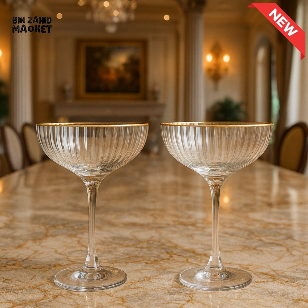DANNY HOME 2 PIECE GLASS SET 100ML – ELEGANT WATER & JUICE KY 003