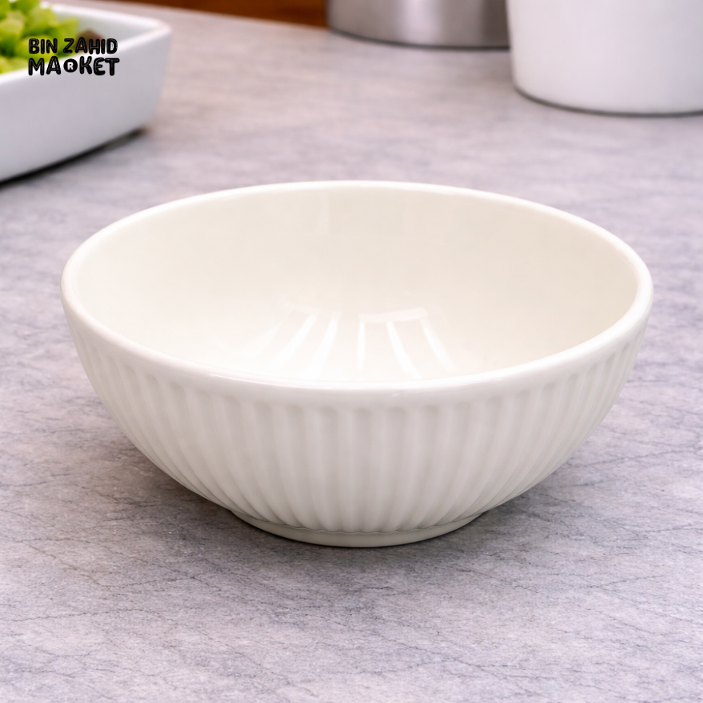 DANNY HOME 4.75CM CERAMIC BOWL – SMALL DESSERT SNACK & SERVING BOWL WHITE KITCHENWARE - BW22-08