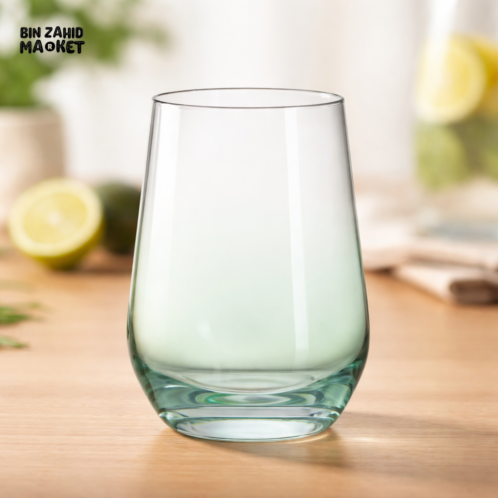 DANNY HOME 4PCS 420ML PREMIUM GLASS DRINKING TUMBLER SET ELEGANT WATER JUICE GLASSWARE CB26-13