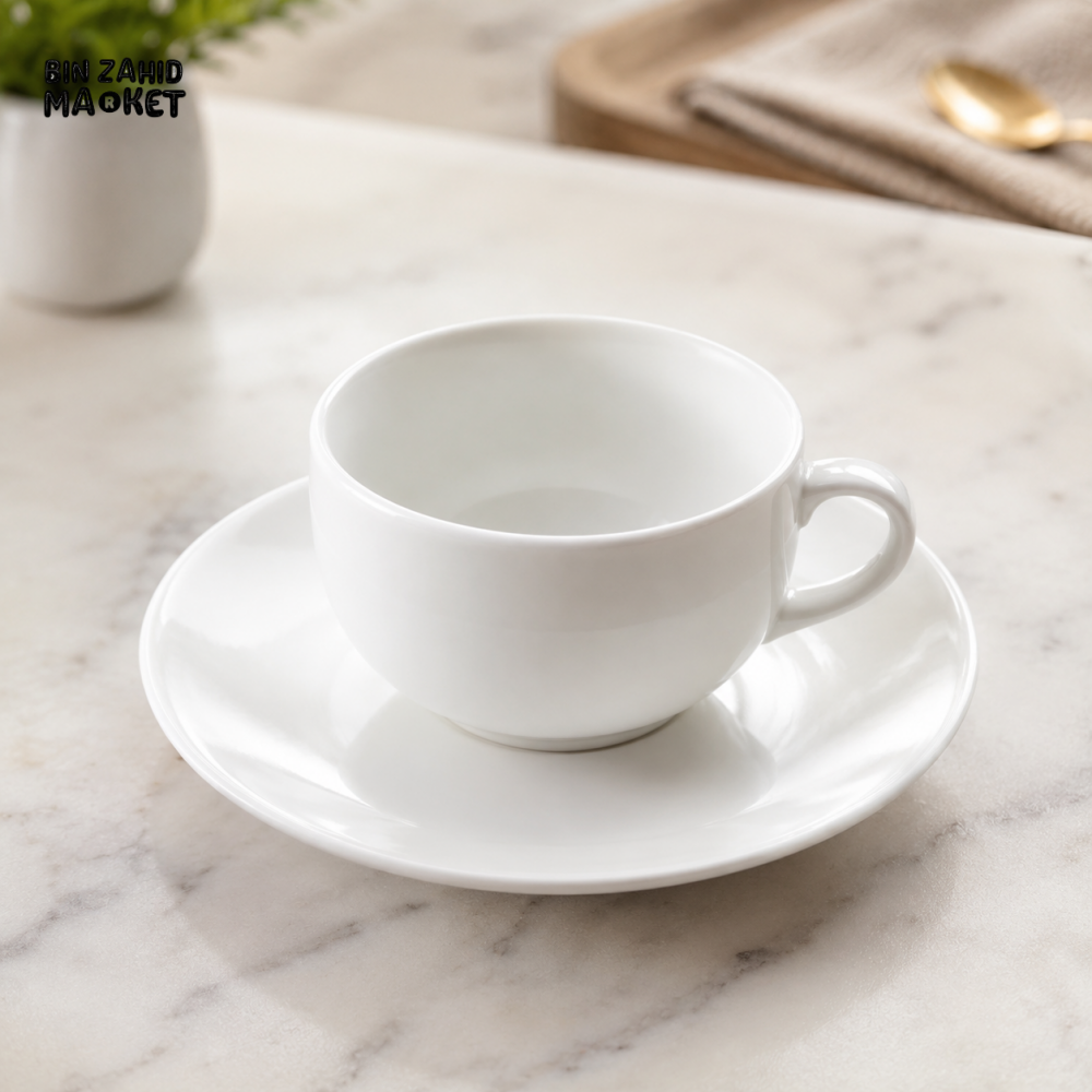 DANNY HOME 6 PIECE OPAL GLASS CUP & SAUCER SET – BW20-134-2