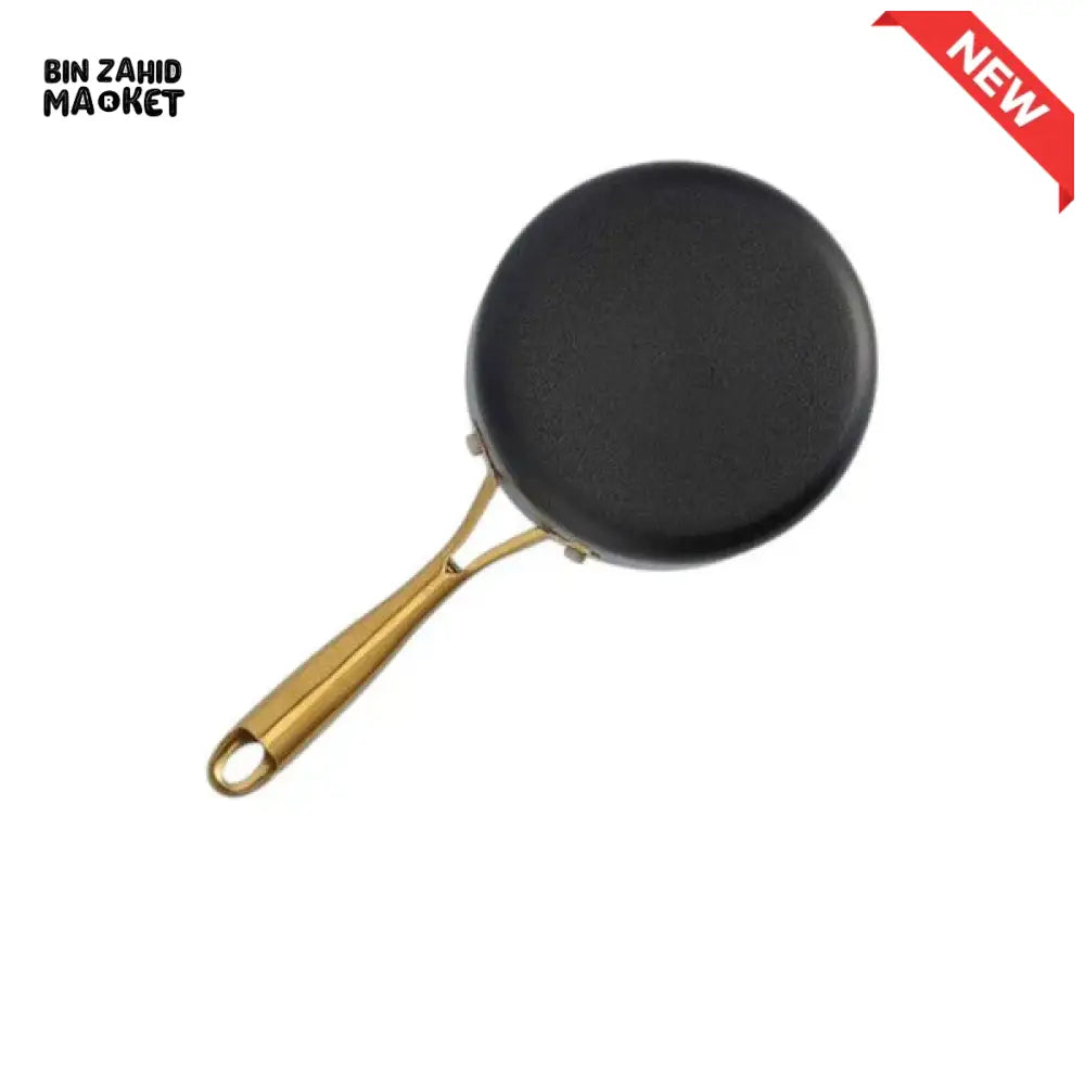 DANNY HOME ALUMINUM NON STICK FRYING PAN WITH GOLD HANDLE – PREMIUM KITCHEN COOKWARE 24CM FP002